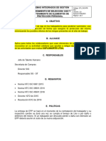 CFL - SIG-PR-005 Procedimiento Manejo de EPP V 3.0