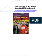 Full Test Bank For Sociology in Our Times The Essentials 9Th Edition Kendall PDF Docx Full Chapter Chapter