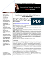 Cephalometric Analysis by Ricketts, McNamara, Steiner and Jarabak