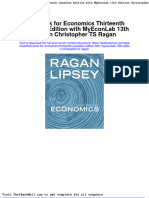 Full Test Bank For Economics Thirteenth Canadian Edition With Myeconlab 13Th Edition Christopher Ts Ragan PDF Docx Full Chapter Chapter