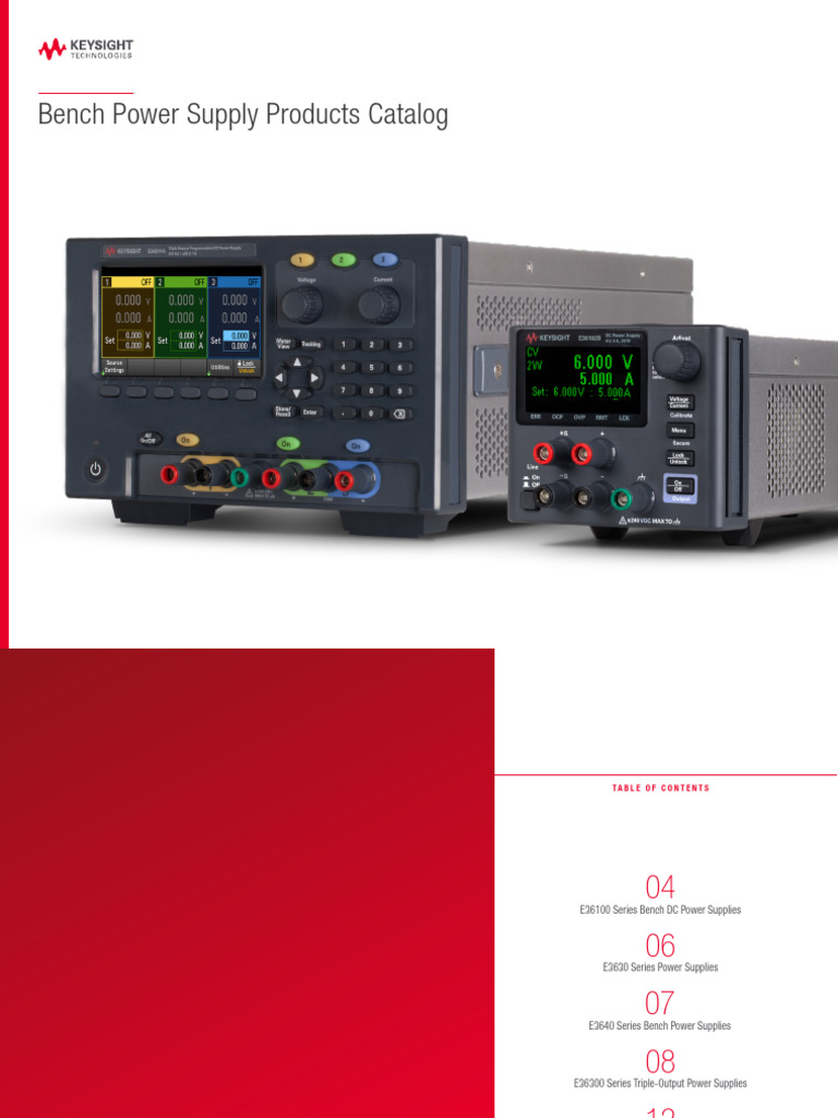 Bench Power Supply Products Catalog | PDF
