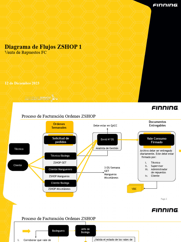 Proceso de Facturación ZSHOP Repuestos | PDF | Informática ...