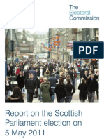 Scottish Parliament Elections Report - Electoral Commission