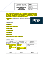 FORMATO PROCEDIMIENTO DEL PROFESIOGRAMA Apren