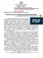 8 SEMANA - FILOSOFIA - Eixo - CIÊNCIA, TECNOLOGIA E INOVAÇÃO - 2º Ano - AVM