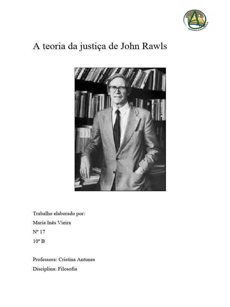 Teoria da Justiça de John Rawls | PDF | John Rawls | Justiça