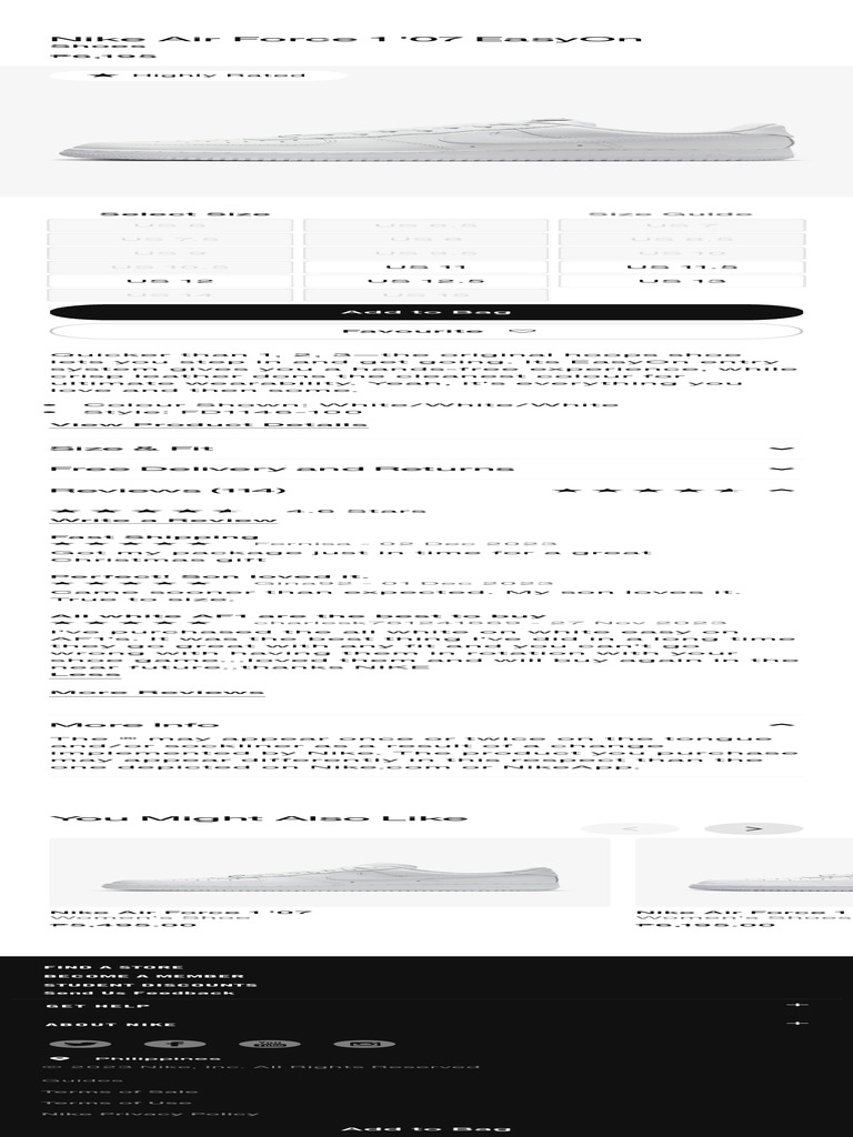 Nike air force 1 07 easyon shoes nike ph pdf