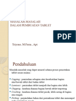 Masalah Dalam Pembuatan Tablet