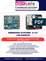 CS3691 Embedded and Iot Lab Manual