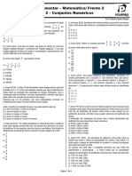 Tarefa Complementar - Aulas 1 e 2 - Conjuntos Numericos