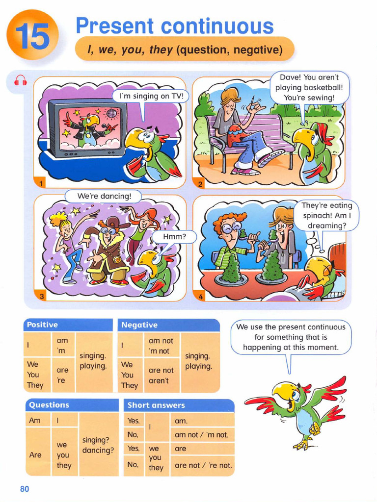 Present Continuous Grammar Guide | PDF | Linguistics