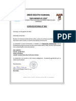 Convocatoria Docentes N°001