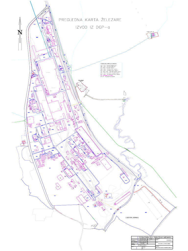 Zelezara Pregledna Karta AutoCad PDF