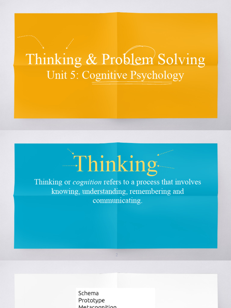 Unit 5-AP PSYCH - Thinking and Problem Solving | PDF | Thought | Heuristic