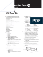 ICSE BIO Sample Paper - 15 - Sol