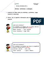 FICHA INFORMATIVA - Los Sinónimos