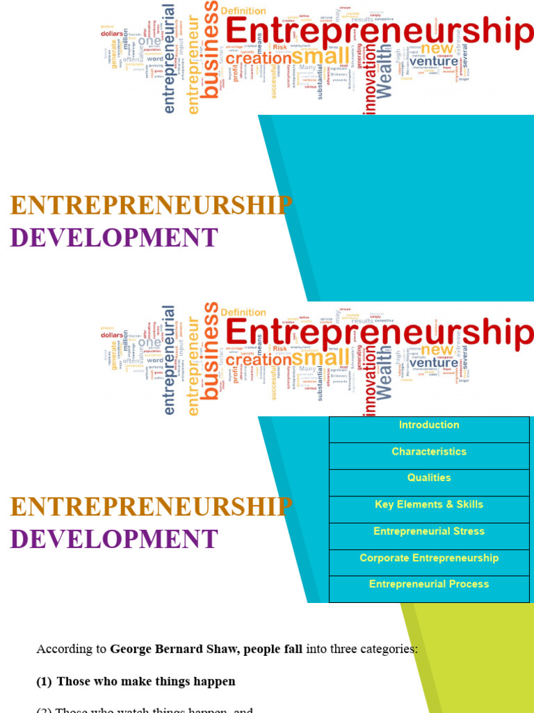 Entrepreneurship Development Pdf Entrepreneurship Social