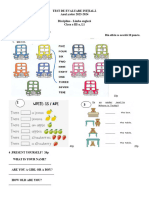 Test de Evaluare Iniţială III