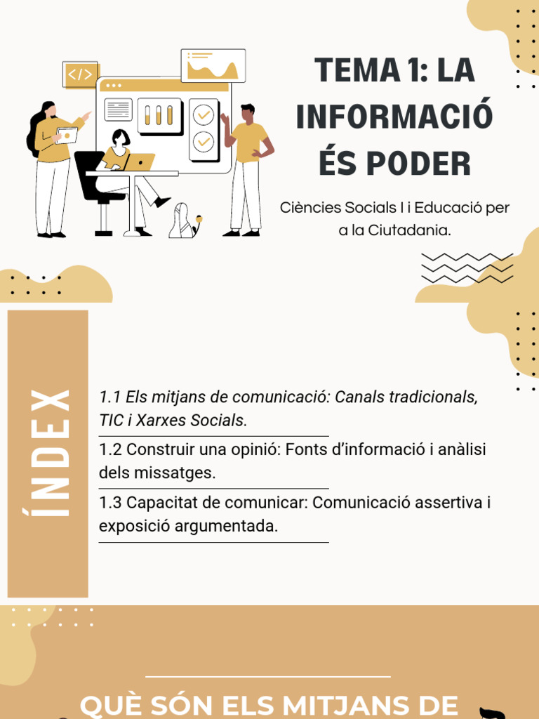 Tema 1 La Informació És Poder. | PDF