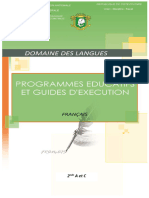 Programme Educatif Seconde Valide