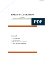 L3-Energy Production From Solar PV