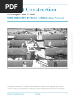 Class Note-Precast Construction-PDF - S.R. Naik