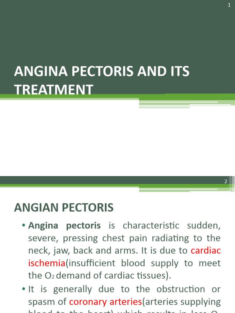 Anti Anginal Drugs | PDF | Coronary Artery Disease | Ischemia