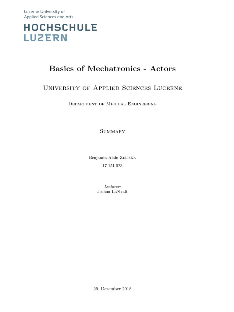 ZF Aktorik | PDF