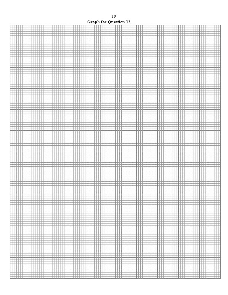 Graph Paper for Question 12 | PDF