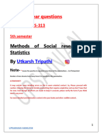 Pyq's Bss-313-Methods of Social Research and Statistics