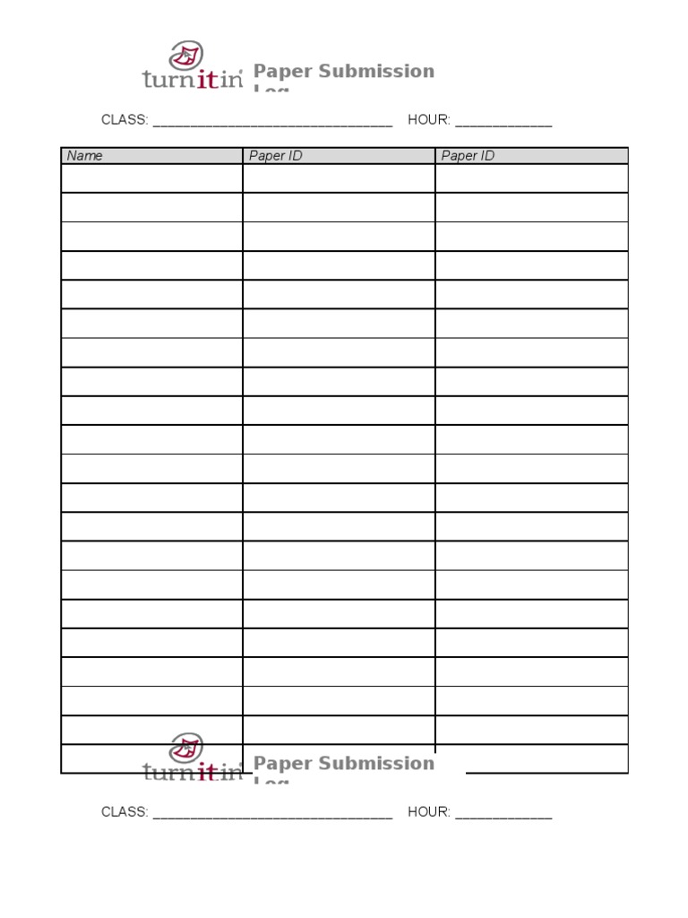 Paper Submission Log | PDF | Career & Growth | Finance & Money Management