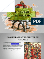 Mester de Juglaría y Cantar de Mío Cid