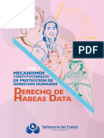 MECANISMOS CONSTITUCIONALES DE PROTECCIÓN DE DDHH 2 -Habeas-Data