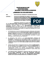 Policía Nacional Del Perú Inspectoría General Unidad de Integridad Y Lucha Contra La Corrupción Comunicado #001-2024-Igpnp/Uniilcc