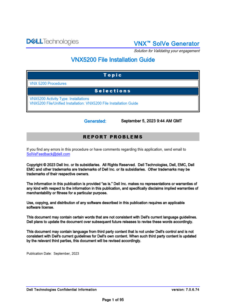 VNX VNX 5200 ProceduresVNX5200 File Installation Guide PDF I Pv6