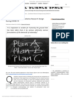 Reading Assignment 4 The Best Laid Plans Qualitative Research Design During COVID 19