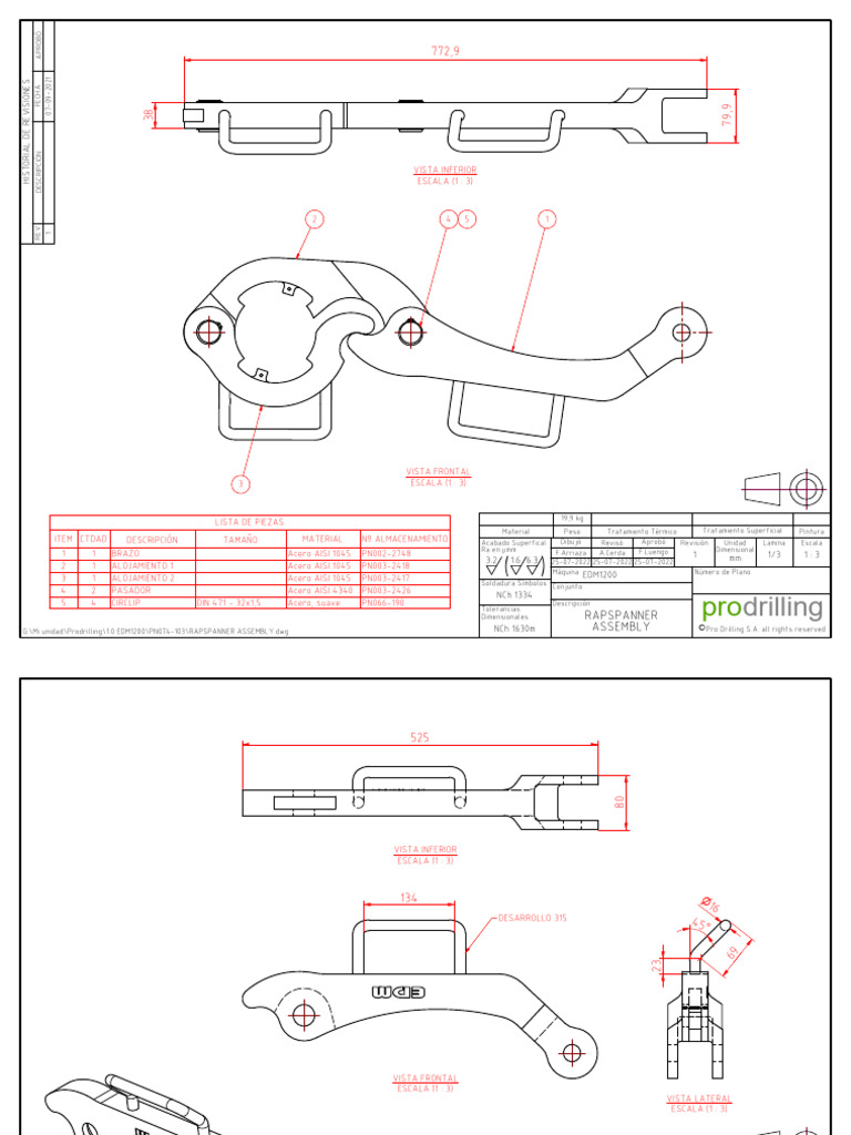 Rapspanner Assembly | PDF | Acero | Hierro