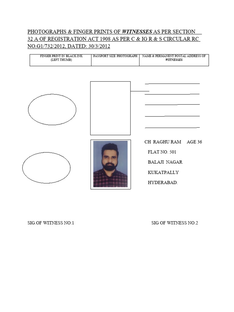 Witness Form | PDF