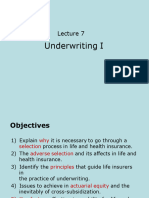 CH 7 Underwriting I