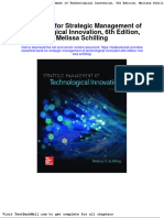 Full Test Bank For Strategic Management of Technological Innovation 6Th Edition Melissa Schilling PDF Docx Full Chapter Chapter