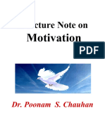 Motivation Skills Dr. Poonam
