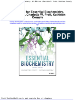 Full Test Bank For Essential Biochemistry 4Th Edition Charlotte W Pratt Kathleen Cornely PDF Docx Full Chapter Chapter
