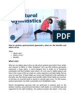 Read More About Postural Gymnastics and Its Benefits