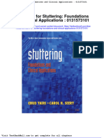 Full Test Bank For Stuttering Foundations and Clinical Applications 0131573101 PDF Docx Full Chapter Chapter