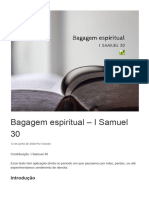 Bagagem Espiritual - I Samuel 30