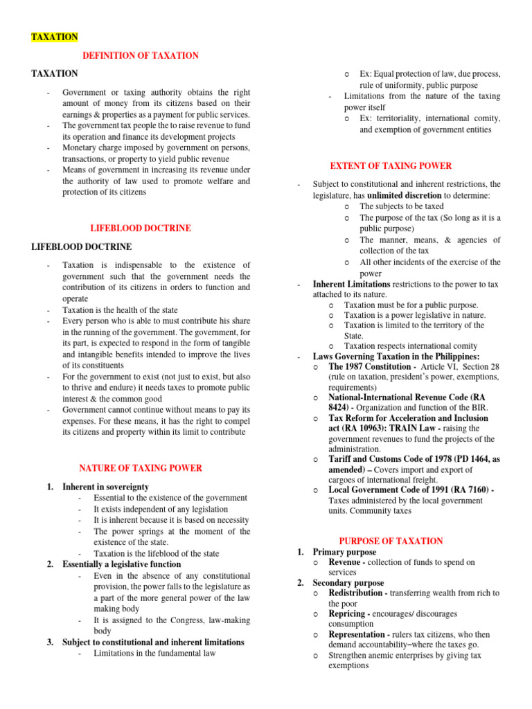 Understanding Taxation and Its Principles | PDF | Taxes | Treaty