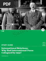 Cie Igcse International Relations ww2 Causes