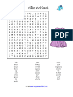 Clothes Wordsearch