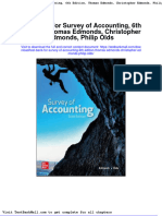 Full Test Bank For Survey of Accounting 6Th Edition Thomas Edmonds Christopher Edmonds Philip Olds PDF Docx Full Chapter Chapter