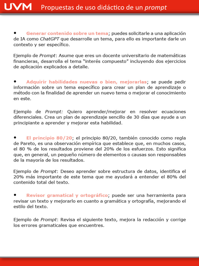 Usos Didácticos del Método Prompt | PDF | Aprendizaje | Inteligencia ...